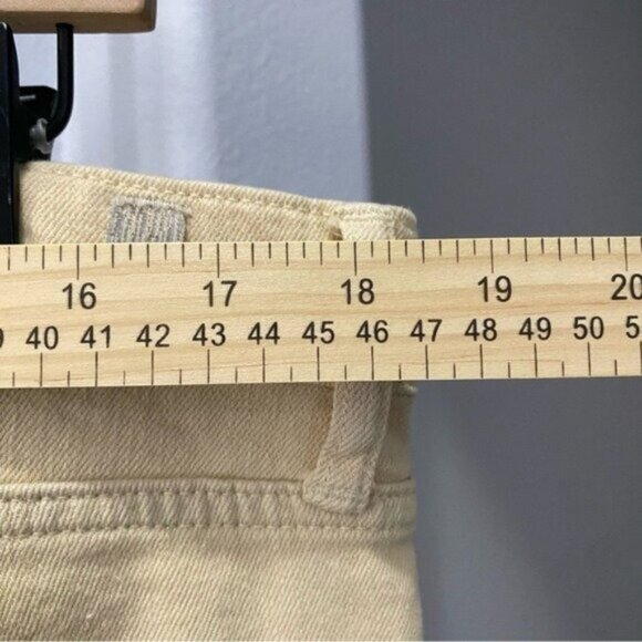 7 For All Mankind Jeans Size 36 x 30 Slimmy Khaki Jean Pants Beige Tan - Picture 4 of 10
